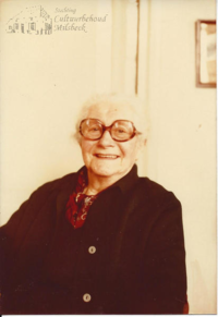 Marie “van de Kroon”, de laatste bewoonster van de familie Goossens.